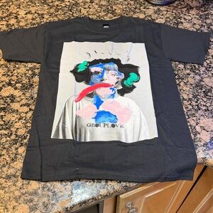 NWT Grouplove Black Graphic Band T-Shirt with Colorful Design S